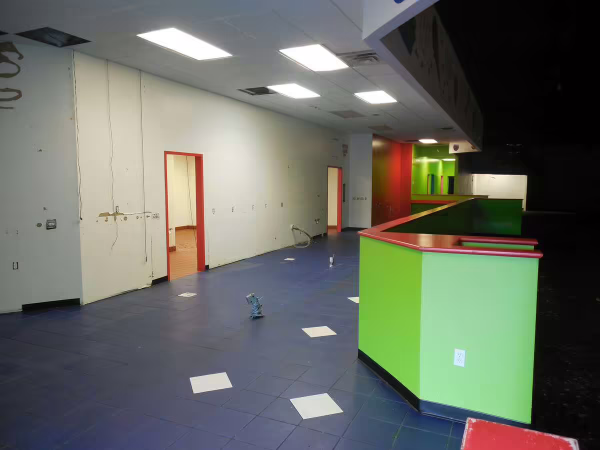 The interior after Pizza Kastle's closure