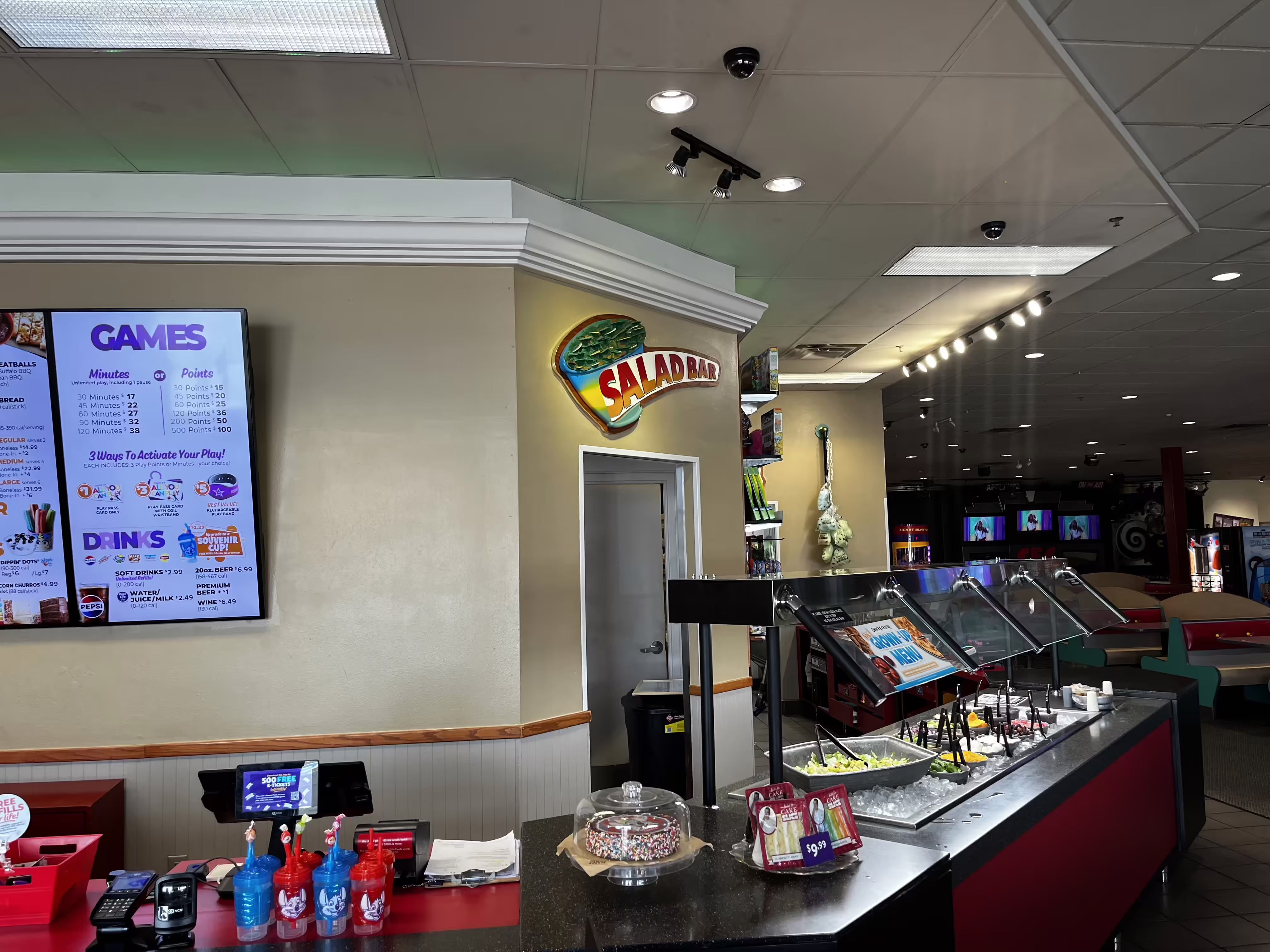 The Location's Salad Bar before the 2.0 Remodel.