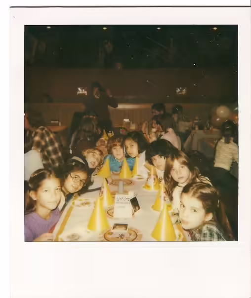 A picture inside the showroom in the 1980s.