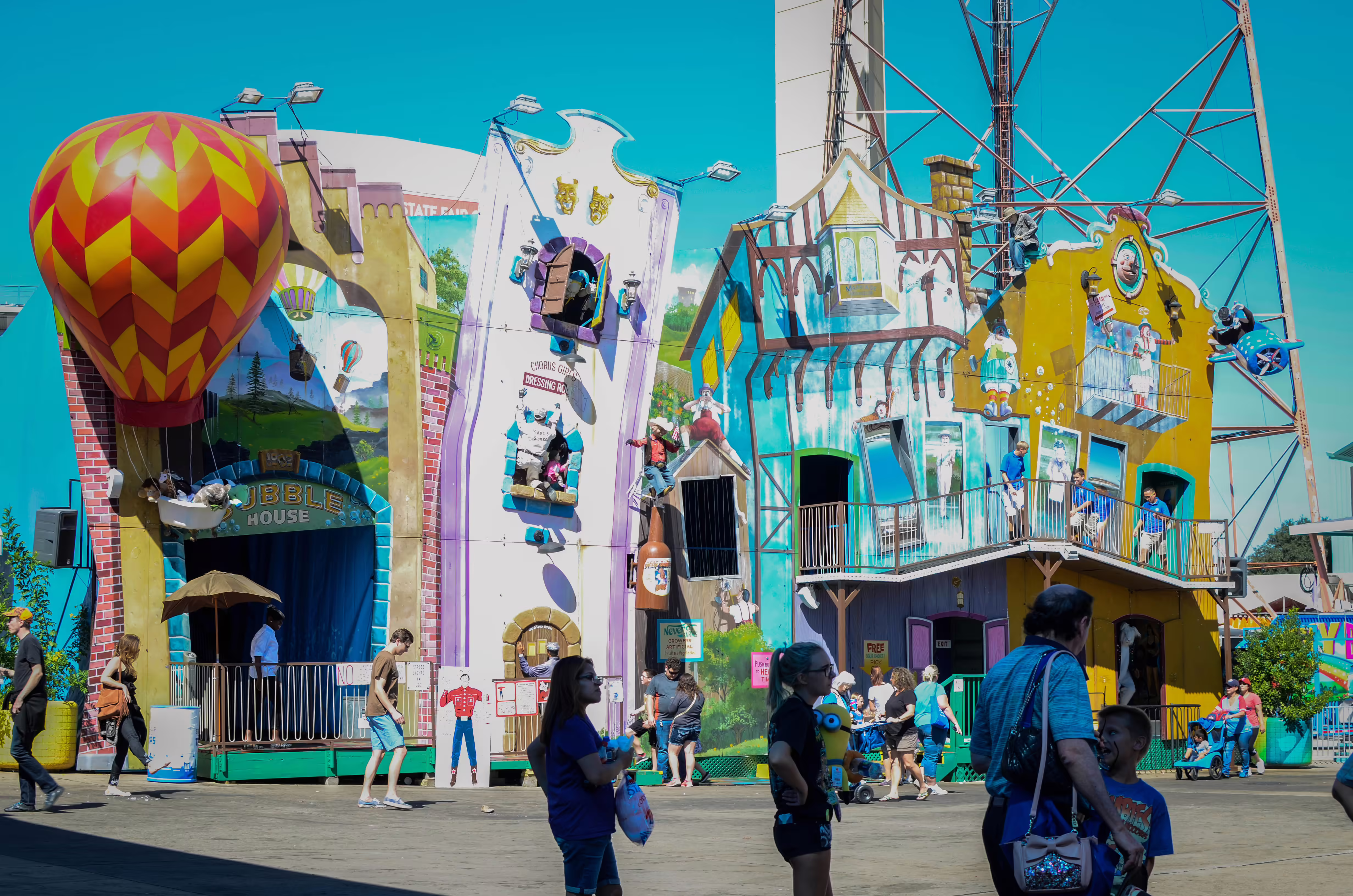 Full View of the Bubble House Attraction