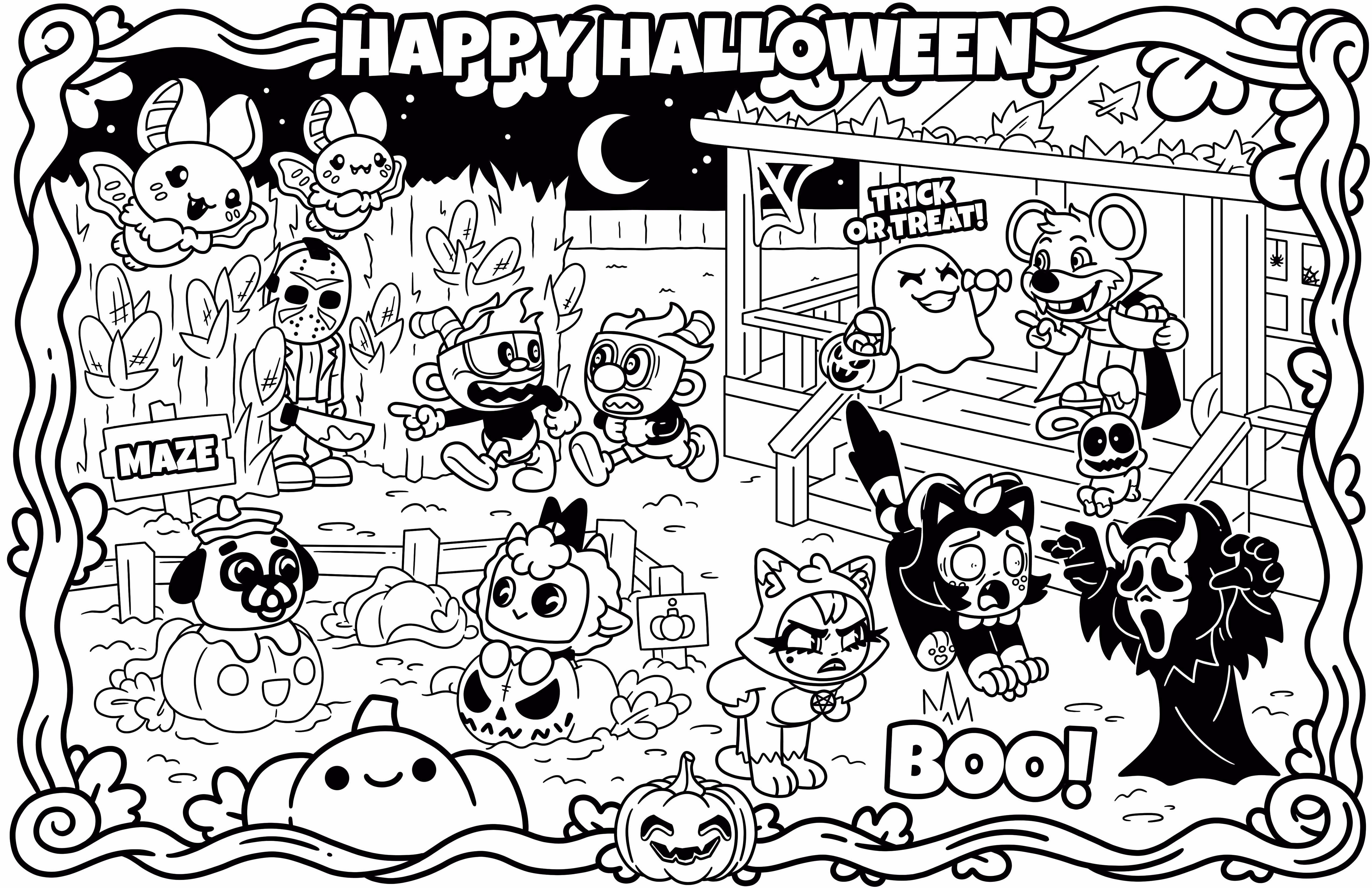 Coloring page featuring Bootacular Chuck.