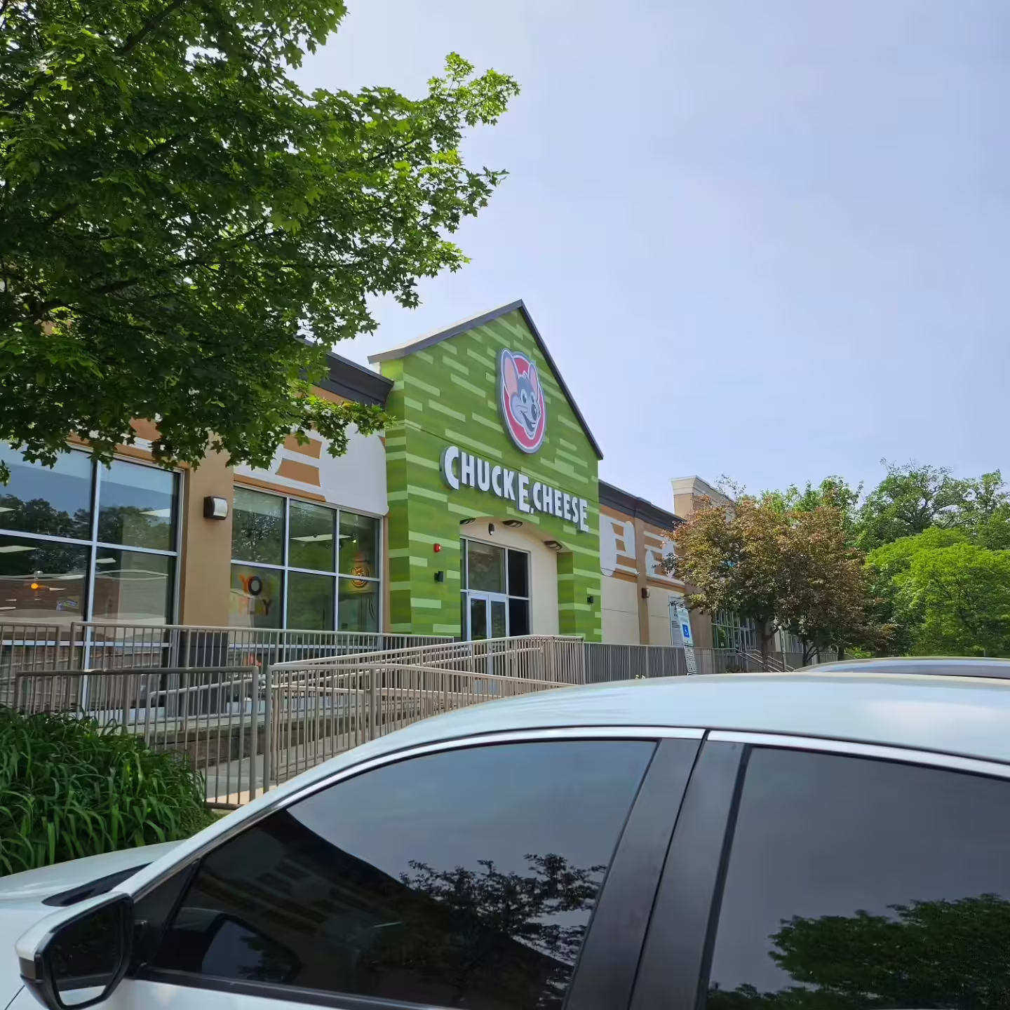 The location's exterior during its soft opening (May 15, 2023)