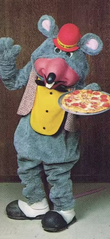 The Costume as seen in the 1978 Kooser Rd promotional postcard.