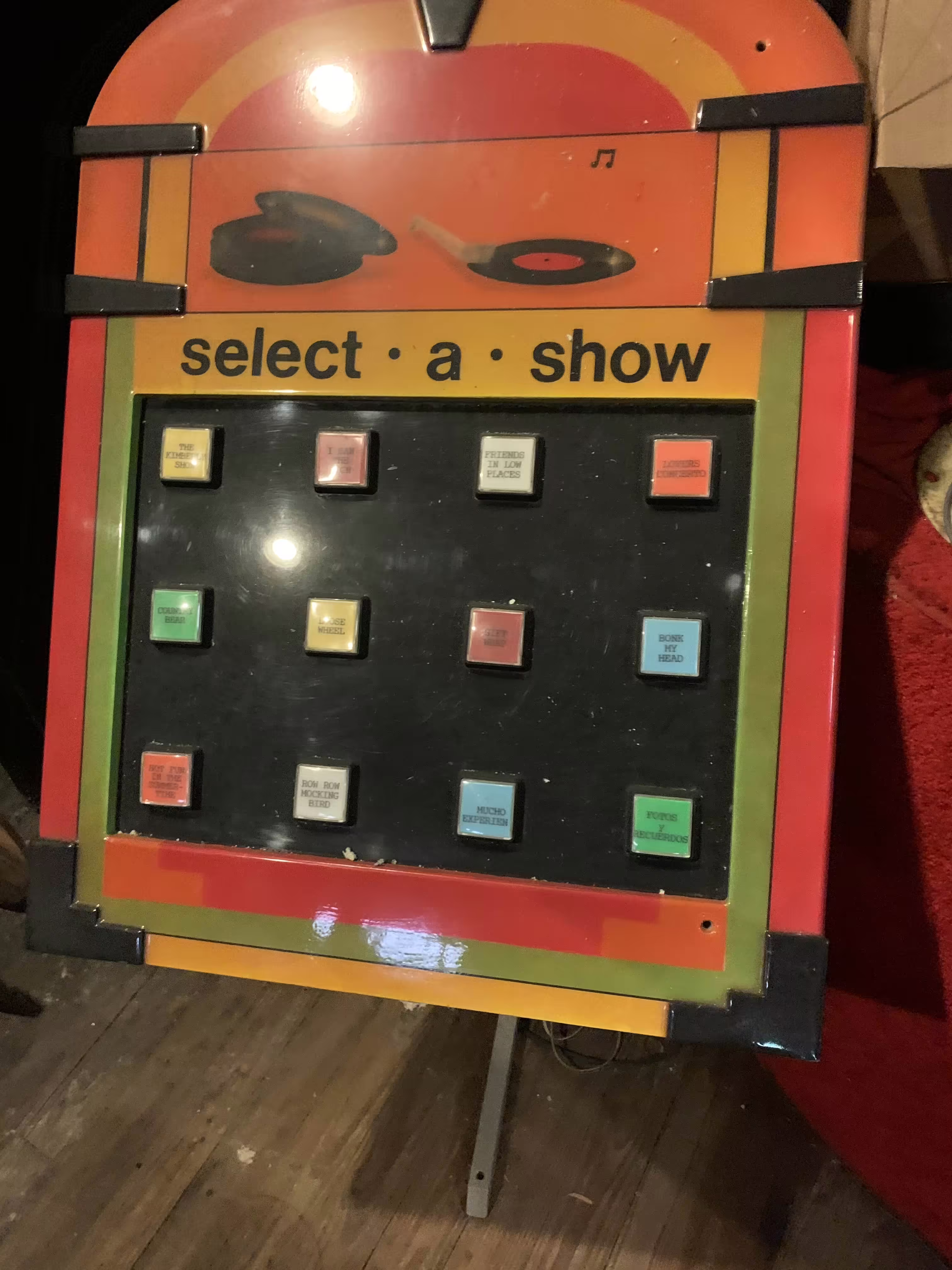 alt=An image of the Show Selector on its stand.