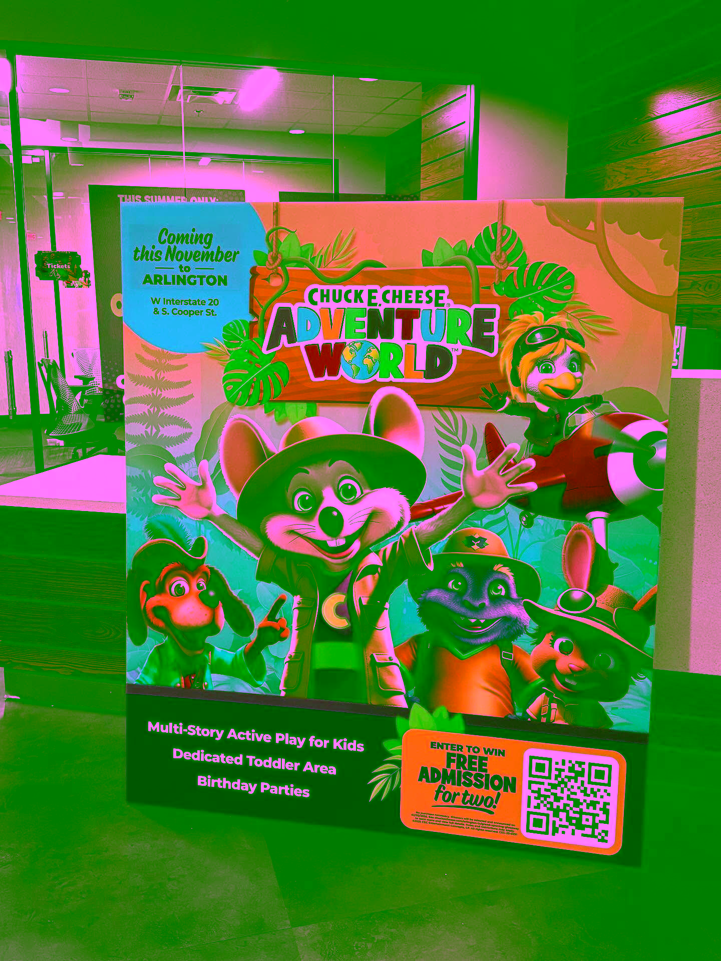 Adventure World ad in CEC Headquarters