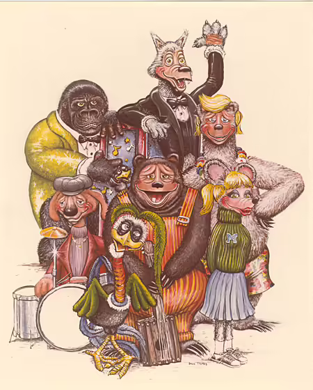 The original art used for the back cover by David Thomas