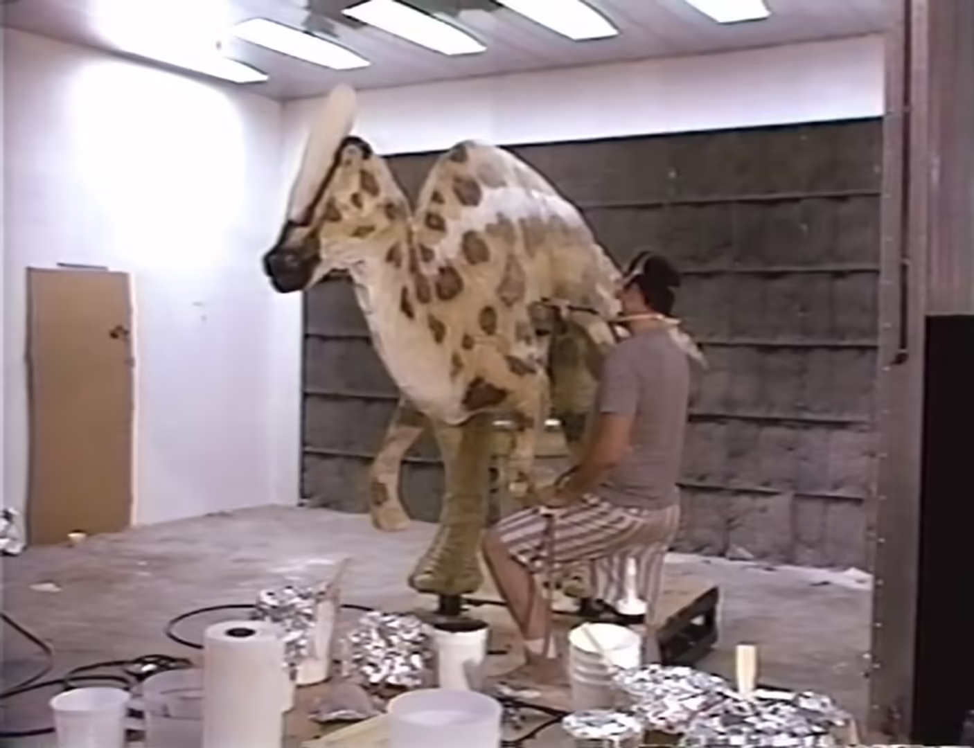 The Hadrosaurid CPI was working on for the show.