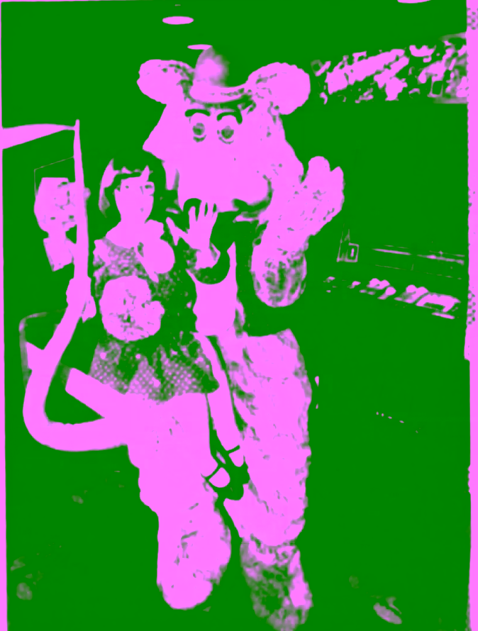 Chuck Walkaroud posing with Toria Costa for Muscular Dystrophy tournament.